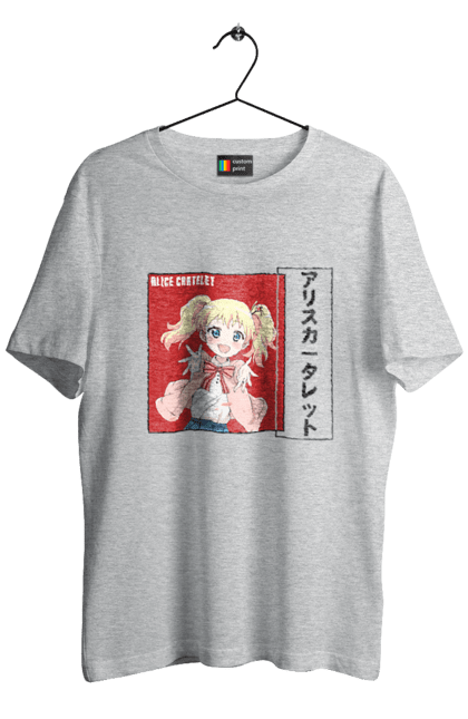 Футболка чоловіча з принтом "Золота мозаїка Аліса Картелет". Alice cartelet, anime, kiniro mosaic, kinmoza, manga, аліса, аліса картелет, аніме, золота мозаїка, манга. 2070702