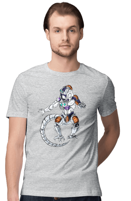 Men's t-shirt with prints Dragon Ball Frieza. Anime, dragon ball, frieza, manga, tv series. 2070702