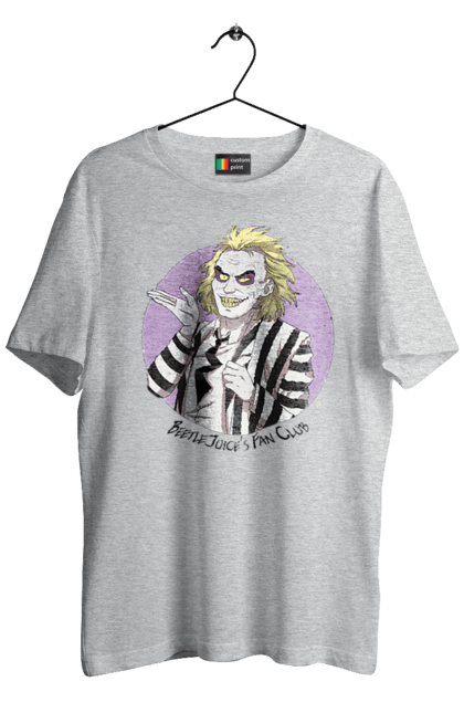 Men's t-shirt with prints Beetlejuice. Beetlejuice, comedy, ghost, horror, movie, tim burton, warner bros. 2070702