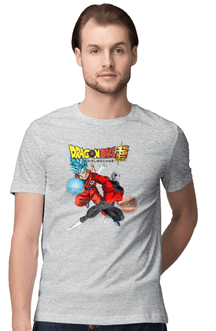 Men's t-shirt with prints Dragon Ball Son Goku. Anime, dragon ball, goku, manga, son goku, tv series. 2070702