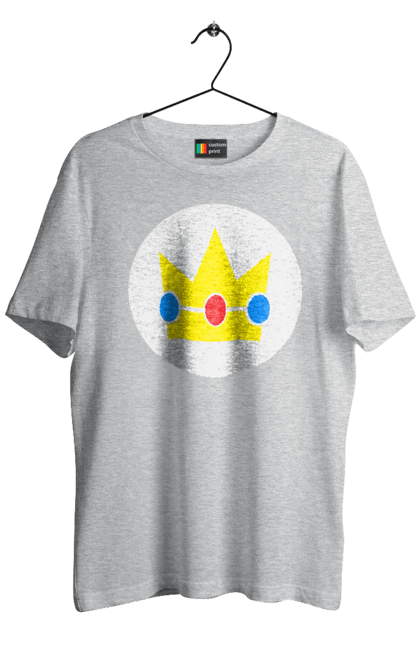 Men's t-shirt with prints Mario Bros. Princess Peach. Character, game, mario, mario bros, nintendo, princess peach, super mario bros. 2070702