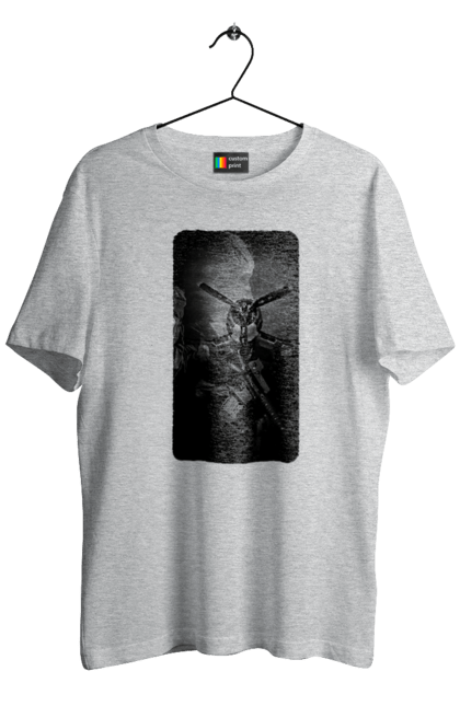 Футболка чоловіча з принтом "Слава зсу". Гвинтівка, зброя, літак, перемога, солдат, україна. 2070702