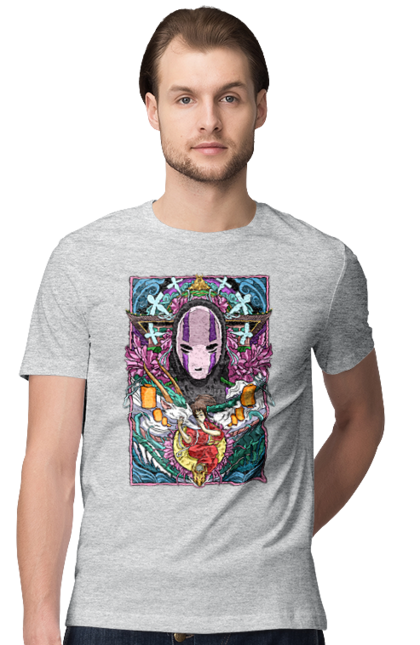 Men's t-shirt with prints Spirited Away Kaonashi. Faceless, kaonashi, spirited away. 2070702