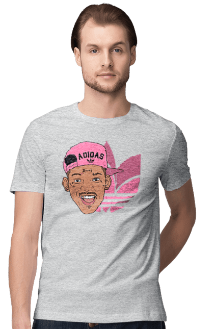 Men's t-shirt with prints Adidas Will Smith. Actor, adidas, movie, role, will smith. 2070702