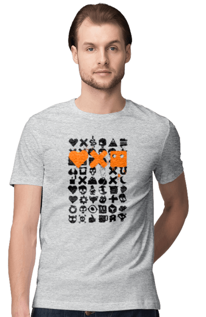 Футболка чоловіча з принтом "Роботизація". Robot, життя роботів, код, код машин, кохання машин, любов роботів, роботи та кохання, роботи у житті, роботизоване кохання. 2070702