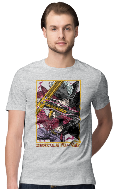 Men's t-shirt with prints One Piece Dracule Mihawk. Anime, dracule mihawk, manga, mihawk, one piece, straw hat pirates. 2070702