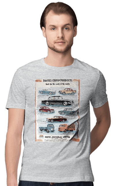 Футболка чоловіча з принтом "Аутомобільйо". Rootes, rootes (australia) limited, rootes group, rootes group products. 2070702