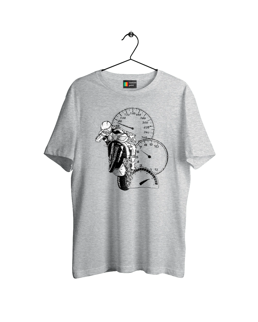 Motorcycle Speed Black