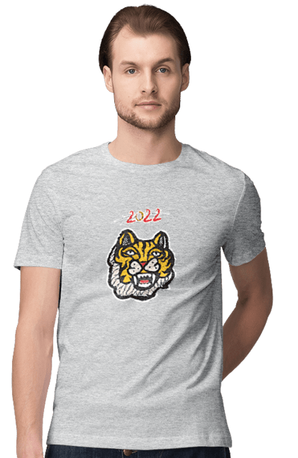 Футболка чоловіча з принтом "Тигр". 2022, кот, новый год, тигр, юмор. futbolka.stylus.ua