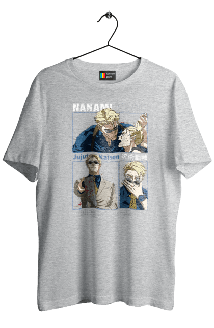 Футболка чоловіча з принтом "Магічна битва Нанамі". Anime, jujutsu kaisen, manga, nanami, nanami kento, аніме, магічна битва, манга, нанамі, нанамі кенто. 2070702