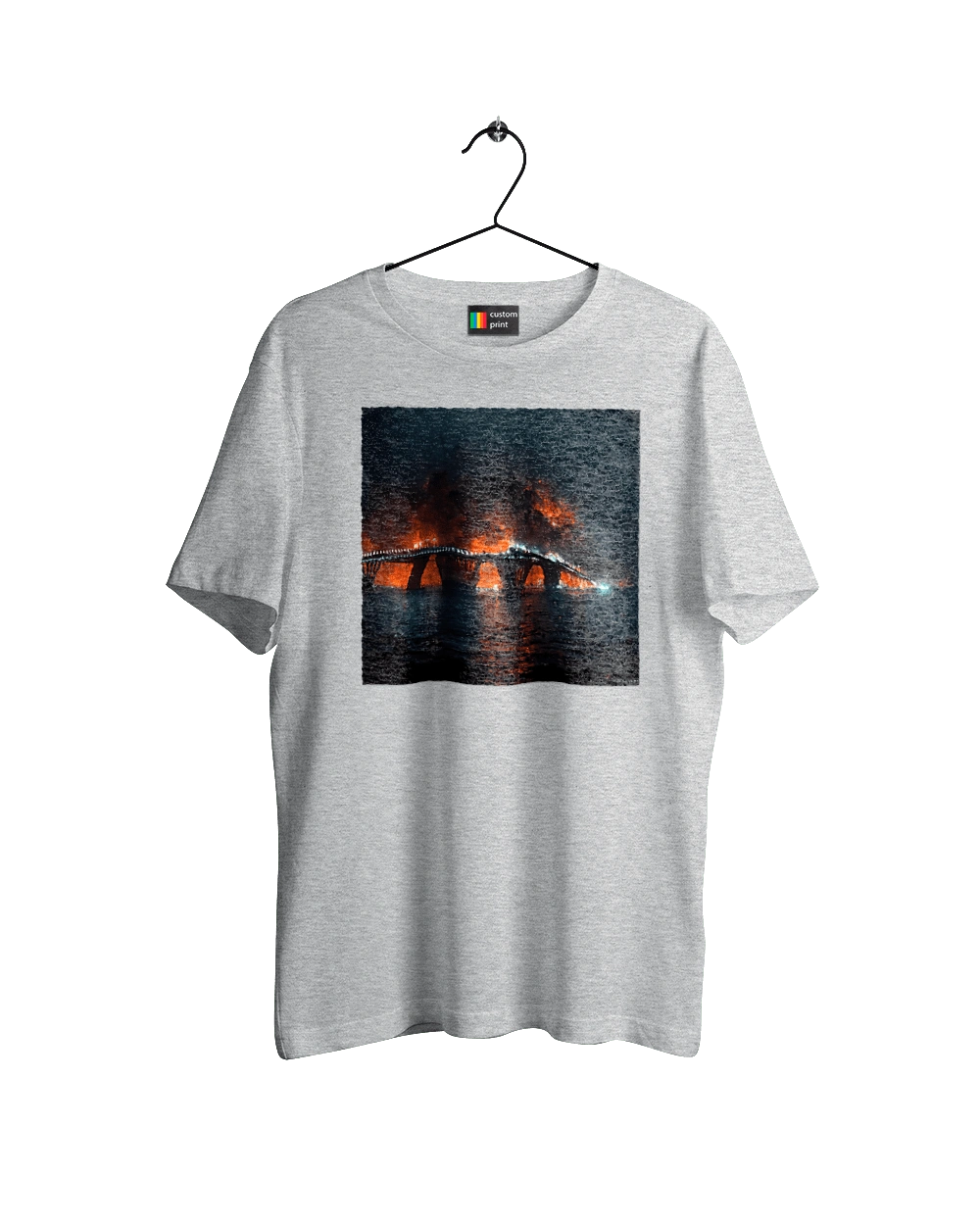 The Crimean bridge is on fire