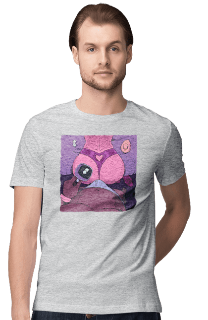 Футболка мужская с принтом Утренний Кофе С Жопкой. Голая, жопа, кофе, трусы. 2070702