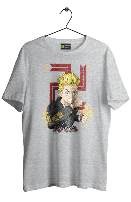 Men's t-shirt with prints Tokyo Avengers Takemichi. Action movie, anime, fantasy, game, manga, takemichi, thriller, tokyo avengers, tokyo revengers, tv series. 2070702