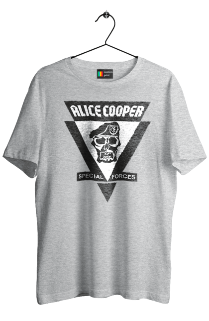 Men's t-shirt with prints Alice Cooper. Actor, alice cooper, hard rock, heavy metal, musician, rock, rock musician. 2070702