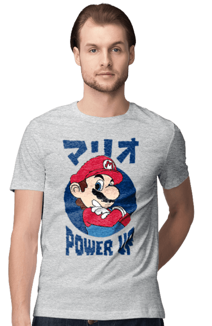 Men's t-shirt with prints The Super Mario Bros.. Character, game, mario, mario bros, nintendo, super mario bros. 2070702