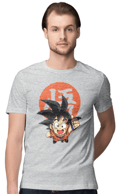 Футболка чоловіча з принтом "Перли дракона Сон Гоку". Dragon ball, manga, son goku, аніме, гоку, манга, перли дракона, сон гоку. 2070702