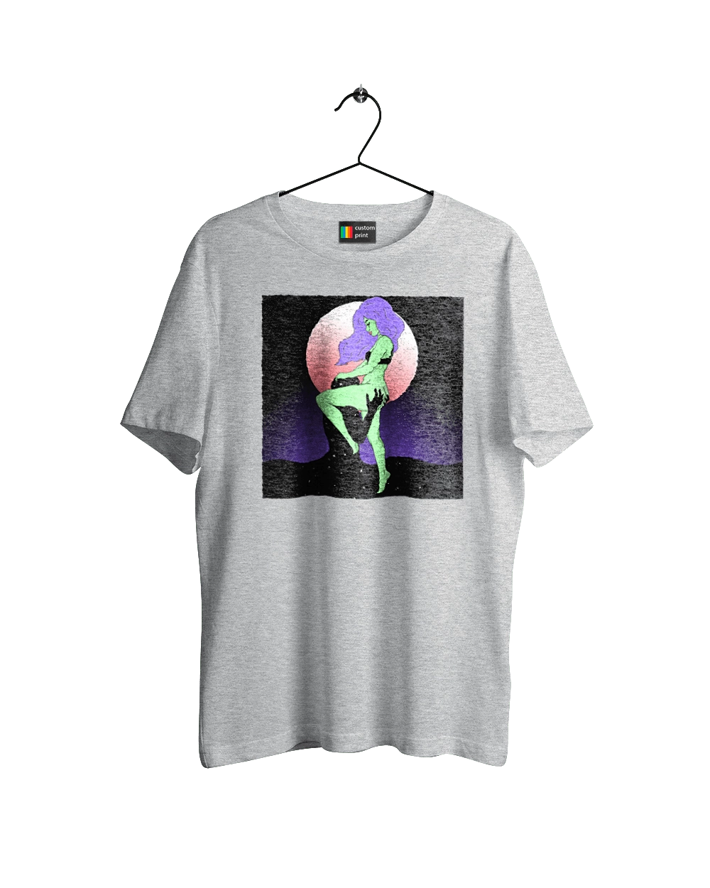 Зеленая Девушка И Луна