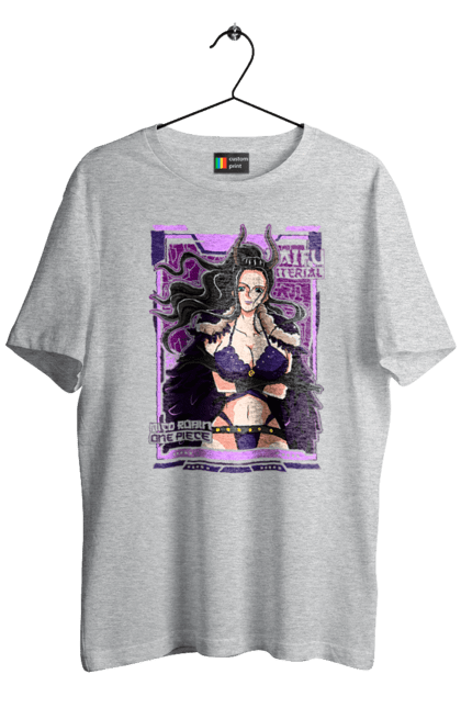 Men's t-shirt with prints One Piece Nico Robin. Anime, devil child, manga, nico robin, one piece, straw hat pirates. 2070702