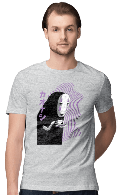 Men's t-shirt with prints Spirited Away Kaonashi. Faceless, kaonashi, spirited away. 2070702