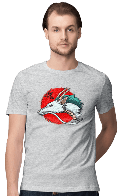 Men's t-shirt with prints Spirited Away Haku. Dragon, haku, spirited away, studio ghibli. 2070702