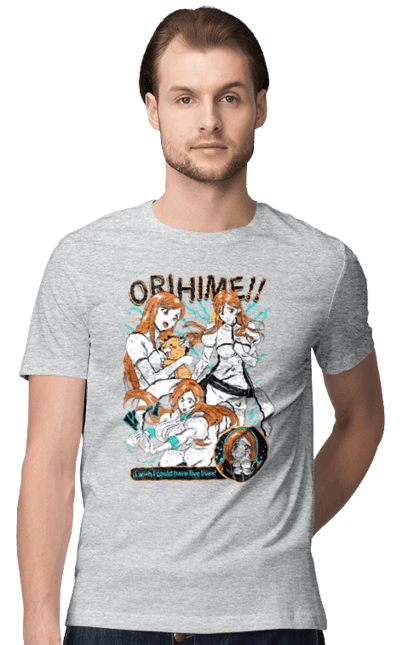 Футболка чоловіча з принтом "Бліч Іноуе Оріхіме". Anime, bleach, manga, orihime inoue, аніме, бліч, іноуе оріхіме, манга. 2070702