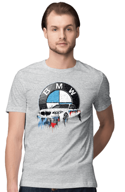 Men`s t-shirt with prints BMW. Auto, bmw, bmw fan, fan club. 2070702