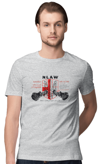 Men`s t-shirt with prints NLAW. Caesar, himars, nlaw, patriot, weapons, zaluzhny. 2070702