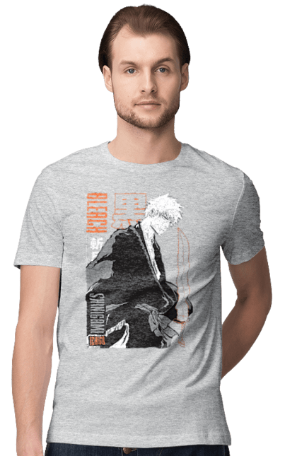 Men's t-shirt with prints Bleach Ichigo Kurosaki. Anime, bleach, ichigo, ichigo kurosaki, manga. 2070702