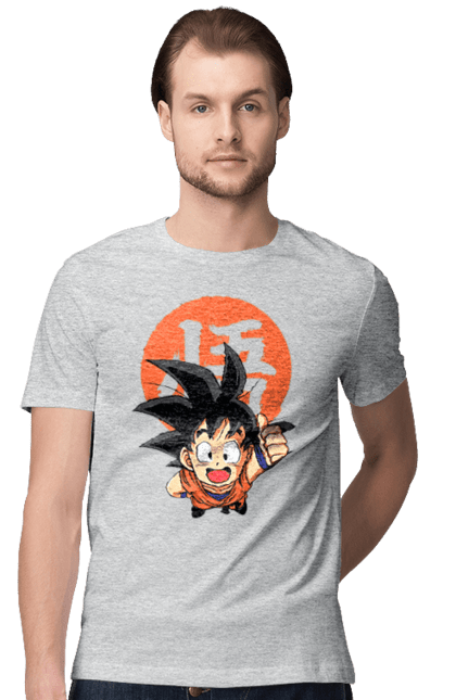 Футболка чоловіча з принтом "Перли дракона Сон Гоку". Dragon ball, manga, son goku, аніме, гоку, манга, перли дракона, сон гоку. 2070702