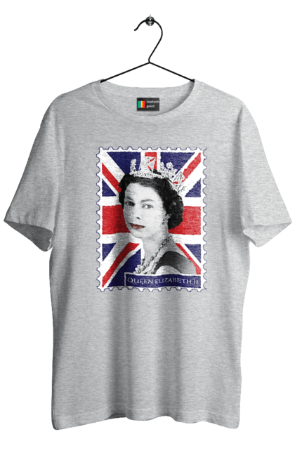 Футболка чоловіча з принтом "Королева Єлизавета II". Britain, british, england, platinum jubilee, queen, queen elizabeth, queen elizabeth ii, rip queen elizabeth, королева єлизавета. 2070702