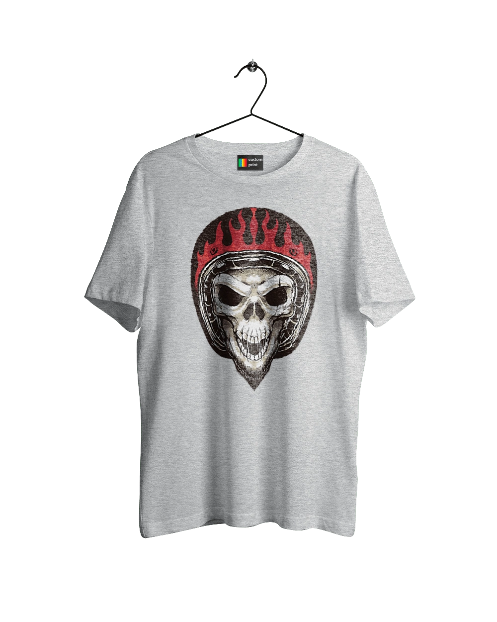 Череп в мотошоломі