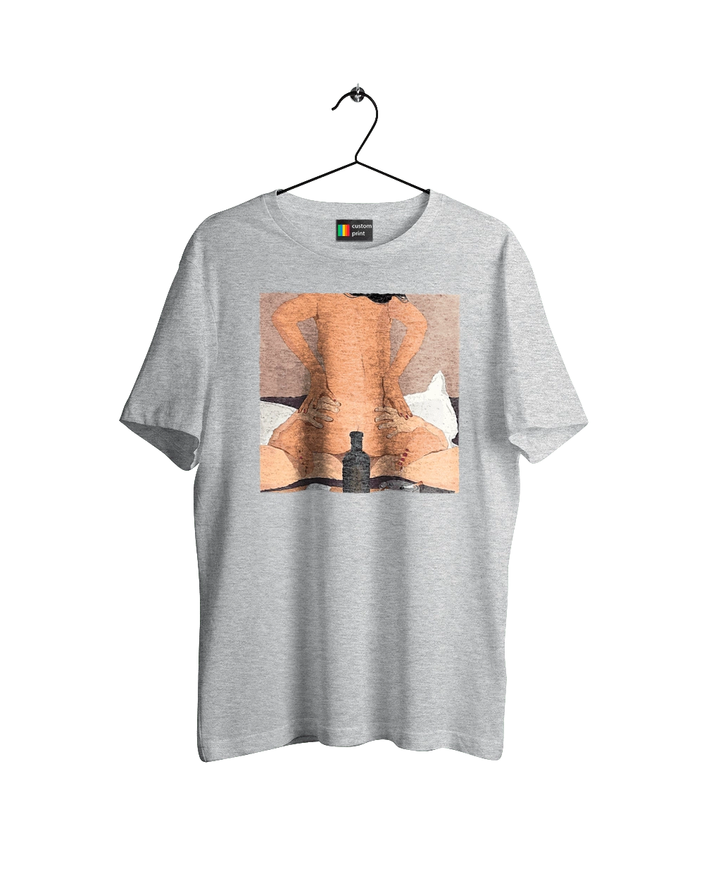 Гола Дівчина, Пляшка І Сигарети