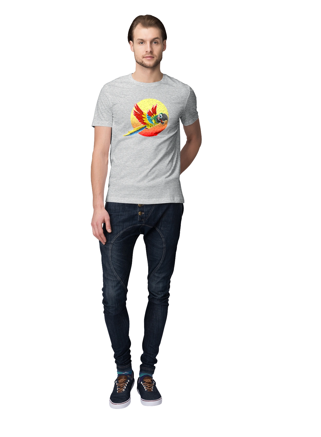 Папуга На Тлі Сонця