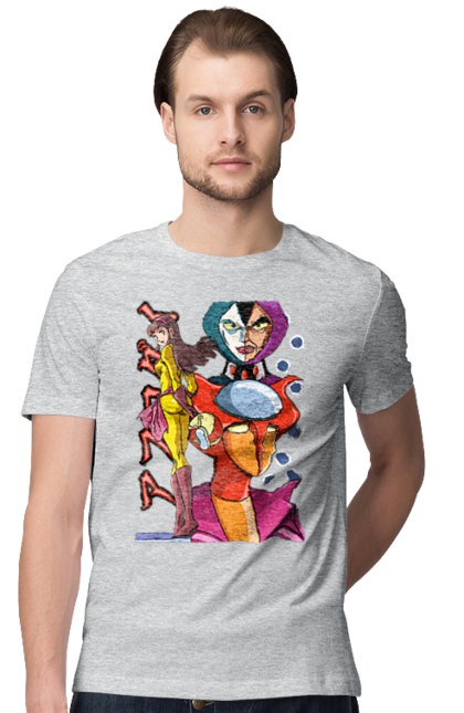 Men's t-shirt with prints Mazinger Z Aphrodite. Anime, aphrodite, manga, mazinger z, mecha, robots. 2070702