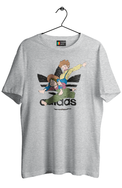 Футболка чоловіча з принтом "Adidas Том Соєр". Adidas, tom sawyer, адідас, книга, мультфільм, повість, пригоди, том соєр, том сойер. 2070702