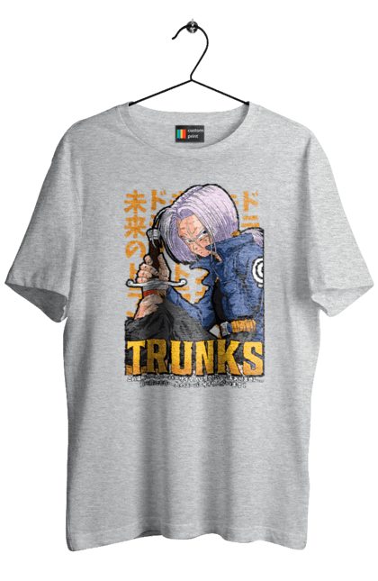 Футболка чоловіча з принтом "Перли дракона Транкс". Anime, dragon ball, manga, trunks, аніме, манга, перли дракона, транкс. 2070702