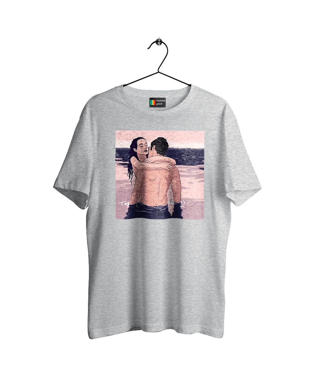 Парочка Обнимается В Реке