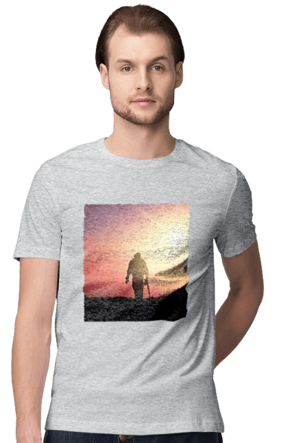 Men`s t-shirt with prints Patriot. Patriot, patriotism, ukraine, ukrainian, victory. 2070702