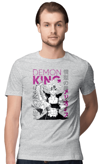 Men's t-shirt with prints Seven Deadly Sins Meliodas. Anime, dragon sin, manga, meliodas, seven deadly sins. 2070702