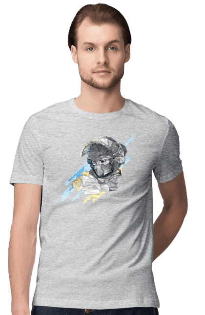 Men`s t-shirt with prints Glory to the armed forces of Ukraine. Brand, defender`s day, glory ssu, gratitude, ukrposhta. 2070702