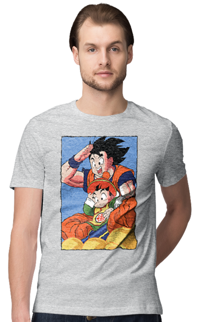 Футболка чоловіча з принтом "Перли дракона Гохан". Anime, dragon ball, goku, manga, аніме, гоку, гохан, манга, перли дракона. 2070702