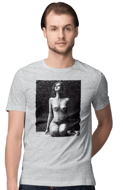 Футболка чоловіча з принтом "Краса тіла". Вигини жіночого тіла, грація тіла, груди, жіноче тіло, жіночі груди, краса тіла. 2070702