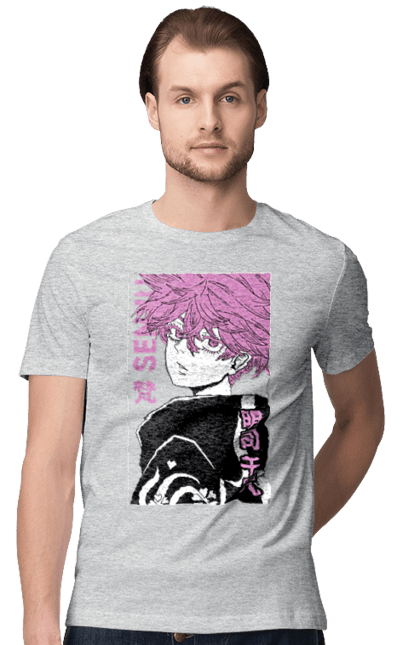 Men's t-shirt with prints Tokyo Avengers Senju Kawaragi. Action movie, anime, fantasy, game, manga, senju kawaragi, thriller, tokyo avengers, tokyo revengers, tv series. 2070702