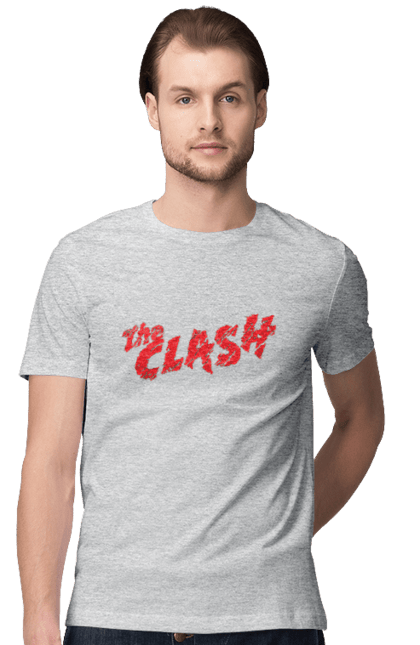 Men's t-shirt with prints The Clash. Clash, dub, group, music, punk, punk rock, reggae, rock, rock`n`roll. 2070702