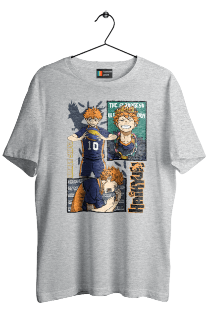 Футболка чоловіча з принтом "Волейбол!! Хіната". Anime, haikyu, hinata, manga, shoyo hinata, аніме, волейбол, манга, хіната, шьо хіната. 2070702