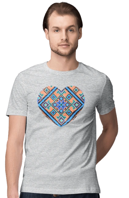 Сердце вышивка