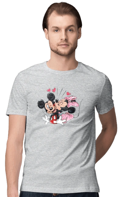 Mickey Mouse and Minnie Mouse