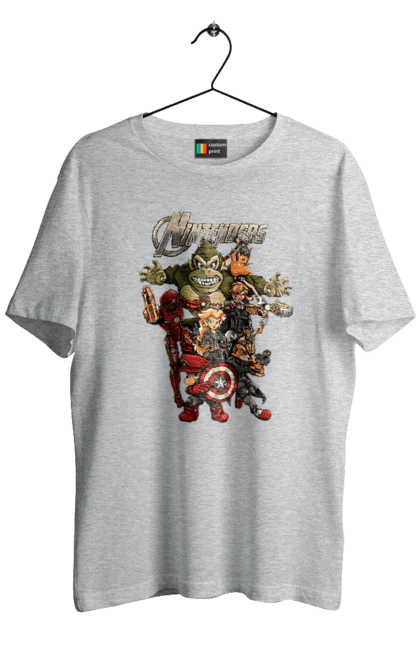Men`s t-shirt with prints Nintendo heroes. Animal crossing, donkey kong, game characters, kirby, legend of zelda, luigi, mario, nintendo, pokemon, princess stove. 2070702