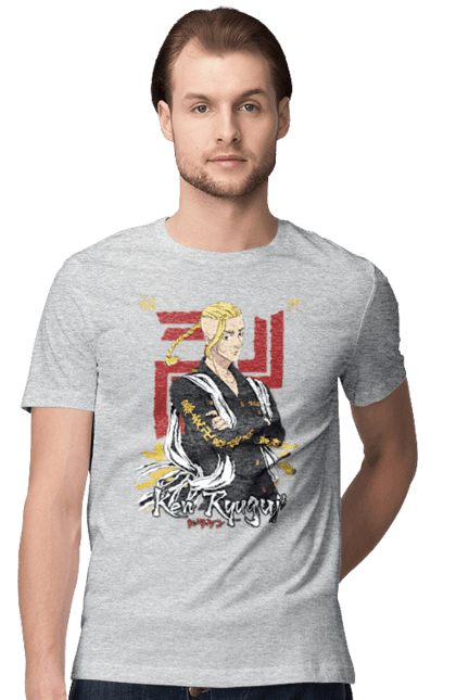 Men's t-shirt with prints Tokyo Revengers Draken. Anime, draken, ken ryuguji, ken-chin, manga, serial, tokyo manji gang, tokyo revengers. 2070702