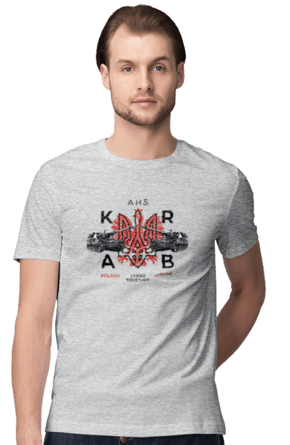 Men`s t-shirt with prints AHS KRAB. Ahs krab, crab, himars, weapon, zaluzhny. 2070702